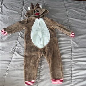North Pole Trading Co. North Pole Trading Company Reindeer 1 Piece Pajama